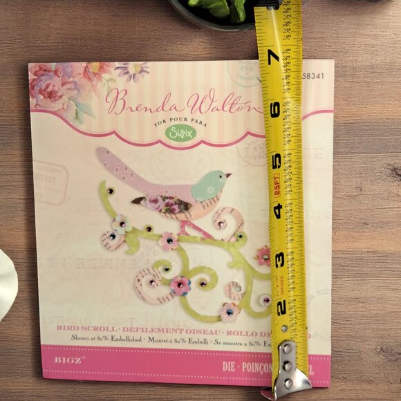 Sizzix BIGZ Brenda Walton #658341 Bird Scroll Die Cutter EUC - Picture 5 of 7